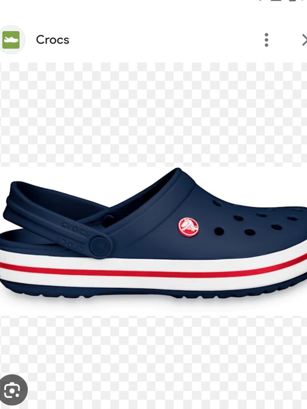 CROCS Crocband Navy Blue Clog with Red, Women's Size 8, Men's‎ Size 6